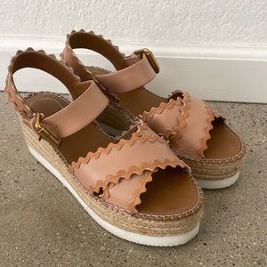 See by Chloe wedge sandals 38